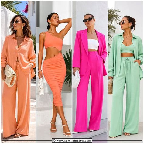 summer outfits  women trends  modern warm days