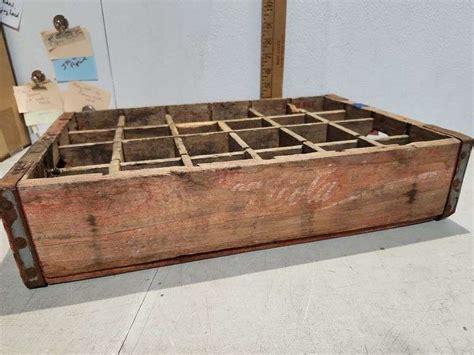 Vintage Coca Cola Crate With Dividers X X Auction Ohio