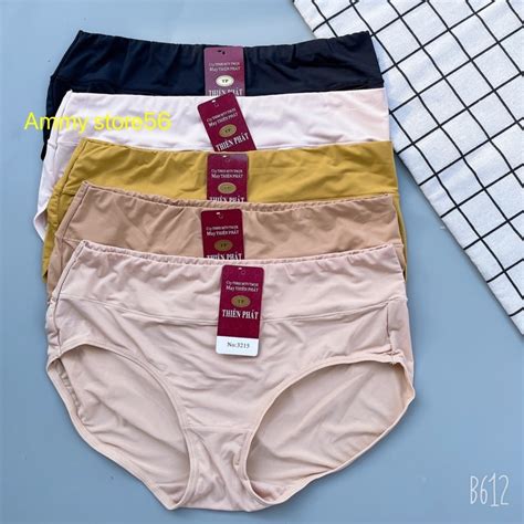 set 5 quần Quần lót thun lạnh big size cạp ôm bụng 3215 5c Shopee