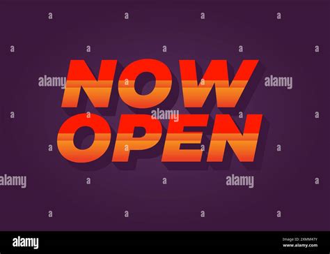 Now text in open hi-res stock photography and images - Alamy 