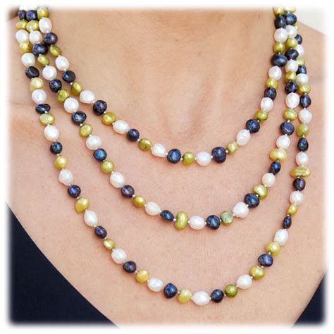 MorningSave Savvy Cie Multi Color Freshwater Pearl Necklace