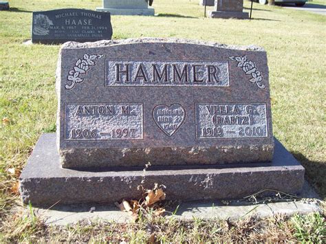 Anton Michael Hammer Find A Grave Memorial