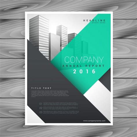 Free Vector Useful And Modern Flyer With Geometric Shapes Brochure