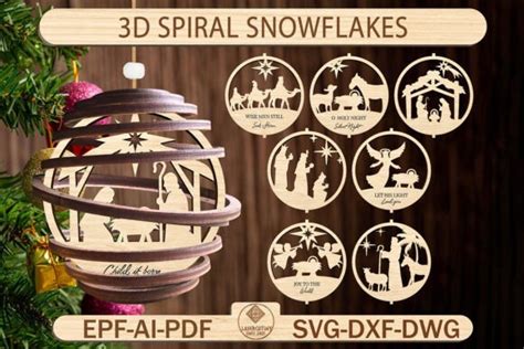 Christmas Ornament Laser Cut Files Svg Graphic By Lasercutiny