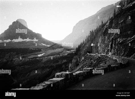View mountain valley glacier Black and White Stock Photos & Images - Alamy