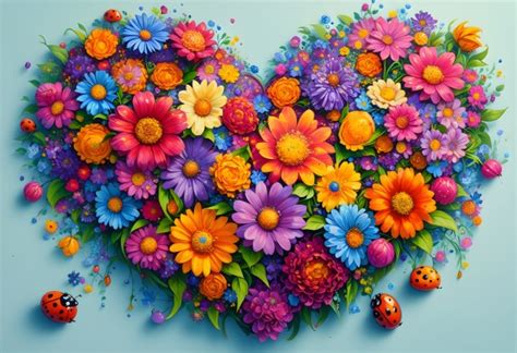 Flowers Heart Valentine S Day Free Stock Photo Public Domain Pictures