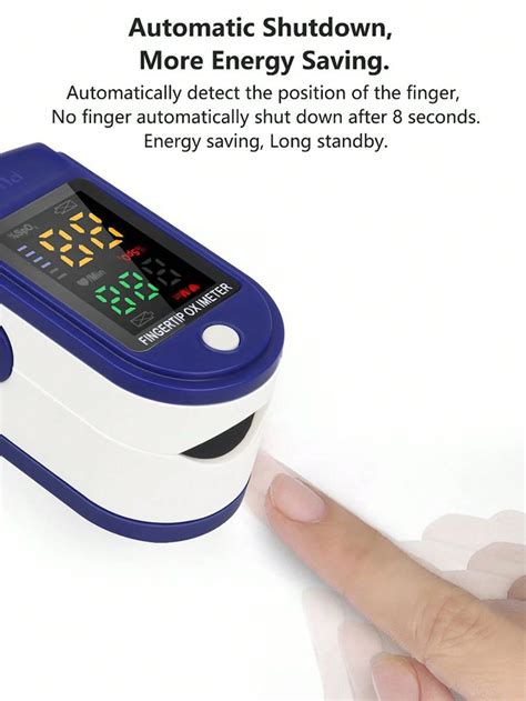 1pc Portable Finger Tip Pulse Oximeter Blood Oxygen Saturation