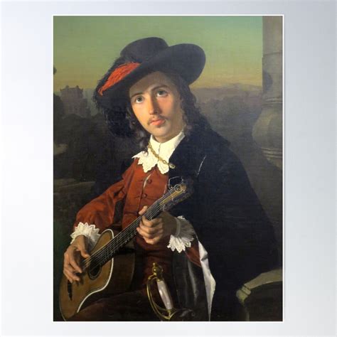 A Guitar Player By Nikolai Nevrev Guitar Poster Wall Art Modern Wall