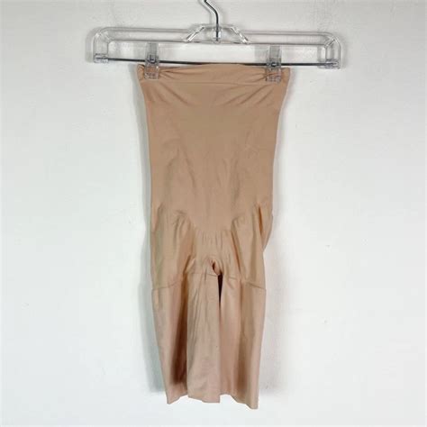 Spanx Nwot High Waisted Tummy Control Higher Power Nude Shorts M