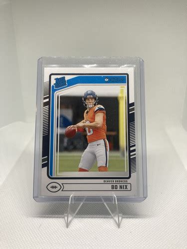 Panini Donruss Rated Rookie Bo Nix Rc Ebay