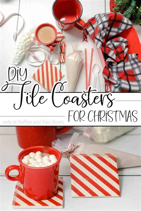 Easy Diy Christmas Tile Coasters