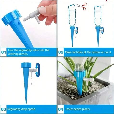 Pcs Self Watering Plant Spikes With Automatic Water Control System