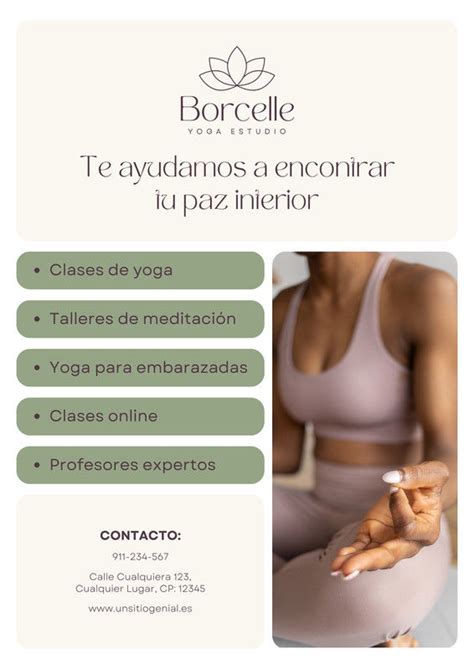 Eleva Tu Negocio Y Centro De Yoga Con Nuestras Plantillas Gratuitas En