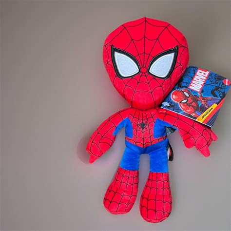 Spider Man Plush Stuffed Doll Toy Spider Man NEW W Tags 9 Mattel