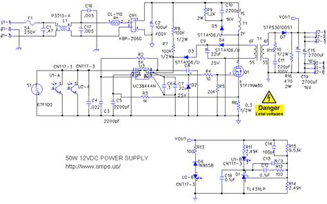 Power Supply Schematic Diagram 12v