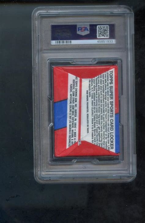 1982 Topps Football Wax Pack PSA 9 Card Unopened Graded MINT Ronnie