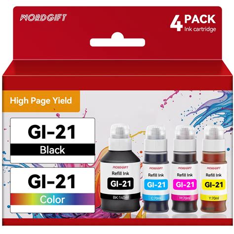 GI 21 Ink Bottle For Canon 21 GI 21 GI21 Ink Refill Bottle For Canon