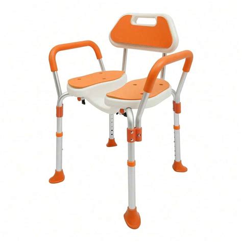 Durable Folding Shower Seat Adjustable Height Lbs Load Capacity