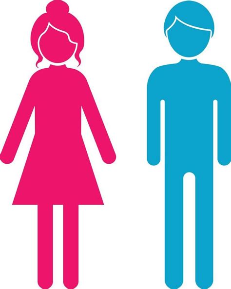 Toilet Women And Men Icon Sign Symbol Vector Clipart Vector Clipart