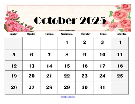 Calendar 2025 October Month Printable Alex Trouton