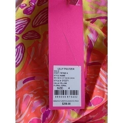 NWT LILLY PULITZER Bri Floral Print Belted Midi Dress W Pockets SIZE 4