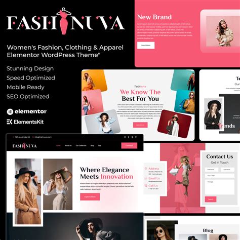 Fashnuva Women S Fashion Clothing Apparel Elementor WordPress Theme