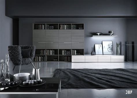 Black And White Contemporary Living Room Interior