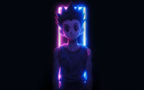 Gon Freecss Wallpaper K Neon Art Hunter X Hunter