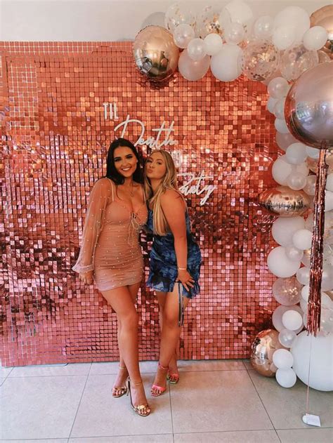 Rose Gold Sequin Backdrop With Balloon Arch 21st Birthday Decorations