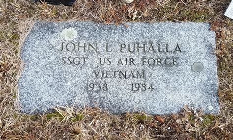 S Sgt John Lawrence Puhalla II 1938 1984 Find A Grave Memorial