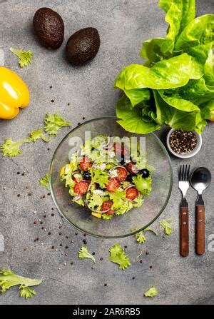 Red Salad Bowl Isolated On White Background Stock Photo Alamy