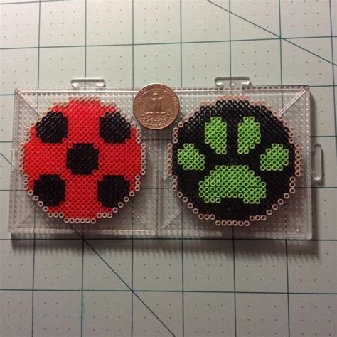 Ladybug Cat Pearl Beads Pattern Perler Bead Patterns Perler Bead Art