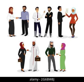 Arab Businessman In Business Concept On White Stock Photo Alamy