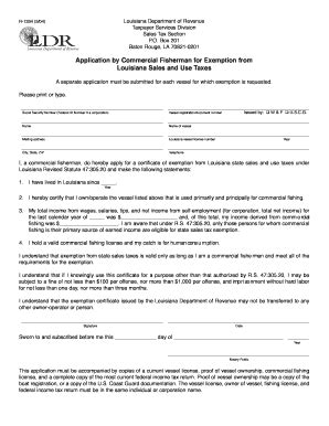 Fillable Online Revenue Louisiana Tax Form 1334 La Fax Email Print