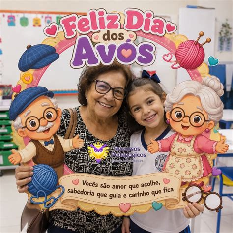 Atividade Dia Dos Avos - Moldura para foto Dia dos Avós! Clica no link da Bio @profe ...