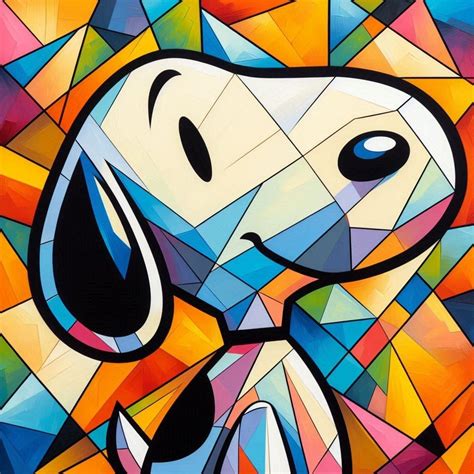 Snoopy Cubista By Liana Vidigal Cubism Abstract Snoopy