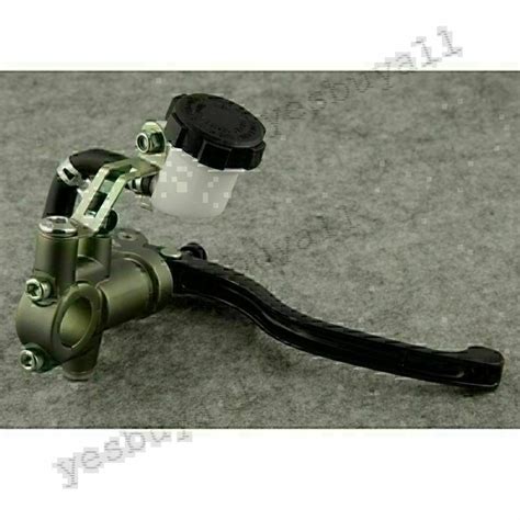 Brake Clutch Master Cylinder Levers Dual Fluid Reservoir Universal