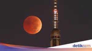 gerhana bulan total  maret   jadwal fase   lihatnya