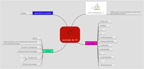 Mind Map Exemple De CV Biggerplate