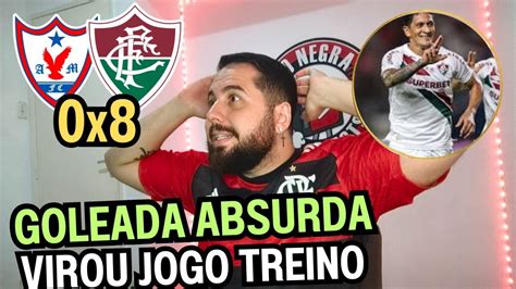 REACT MELHORES MOMENTOS ÁGUIA DE MARABÁ 0X8 FLUMINENSE GOLEADA