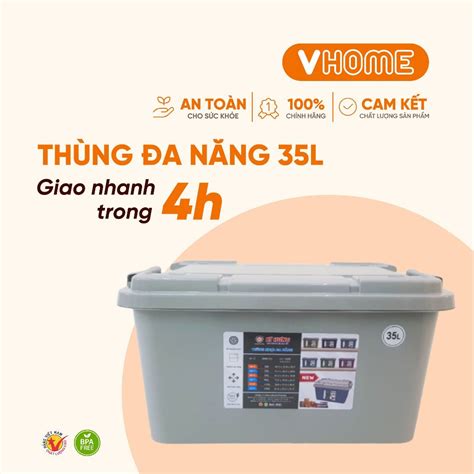 Hỏa Tốc HCM Thùng Nhựa Có Bánh Xe Đa Năng Cao Cấp 20L 55L Nhựa Vĩ