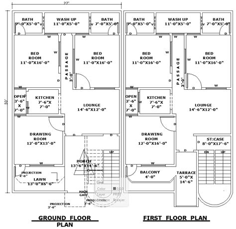 X Home Architectural Layout Plan Dwg Autocad File Cadbull