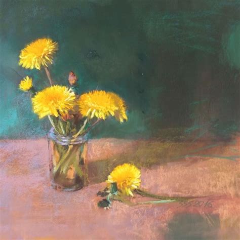 Dandelions3 2016 Pastel Drawing By Silja Salmistu Dandelion