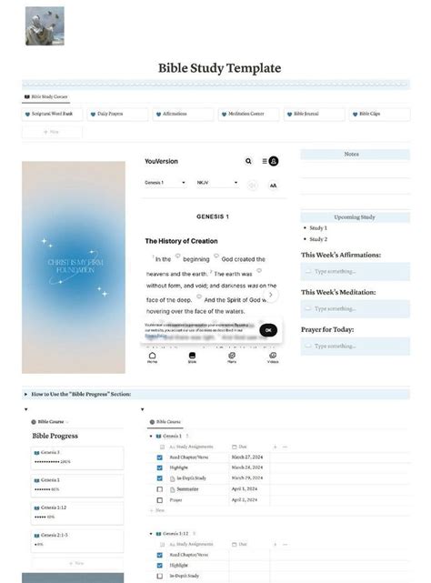 Bible Study Notion Template A Beautiful And Organized Way To Study The