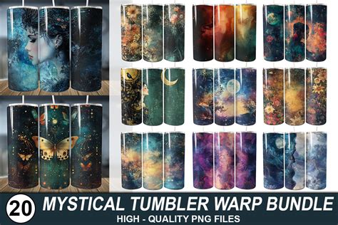 Mystical Tumbler Wrap Bundle Png Files Graphic By Svg Print Design