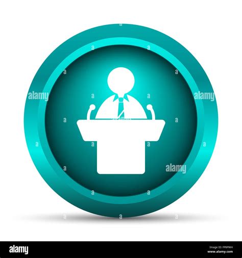 Speaker Icon Internet Button On White Background Stock Photo Alamy