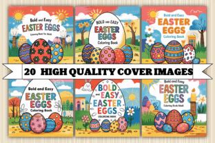 Bold & Easy Easter Eggs Coloring Pages Graphic by Art & CoLor ...