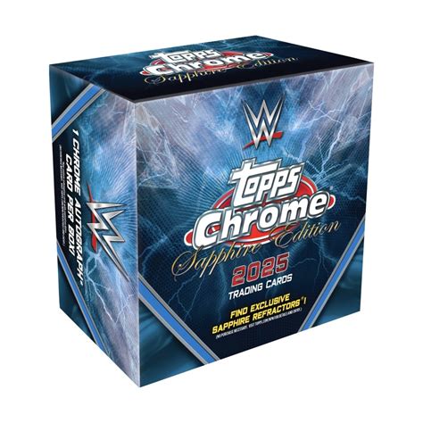 2025 Topps WWE Wrestling Chrome Sapphire Edition Box Steel City