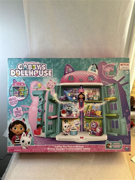 Dreamworks Gabby S Dollhouse Purrfect Playset 15 Pieces Netflix Toy