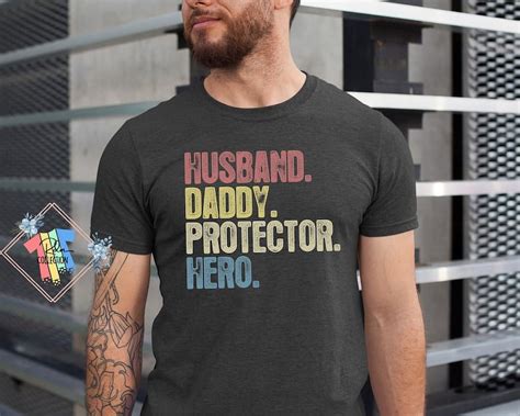 Black Husband Daddy Protector Hero Shirt Protector Hero Shirt Dad